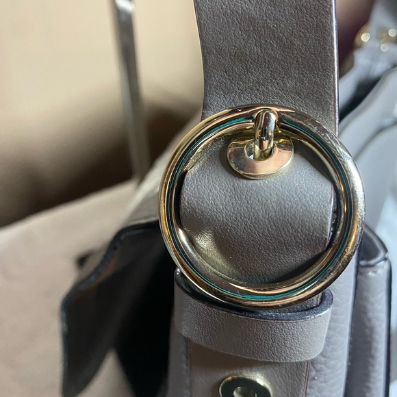 EUC Kate Spade Gray Leather Crossbody - Picture 10 of 11